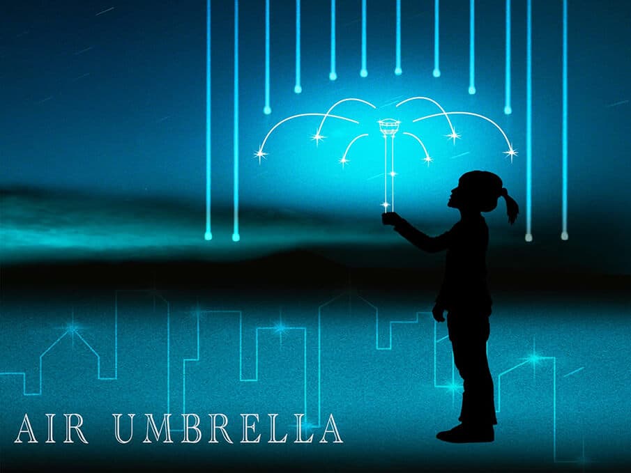見えない傘“Air Umbrella”で傘の常識が覆る?!