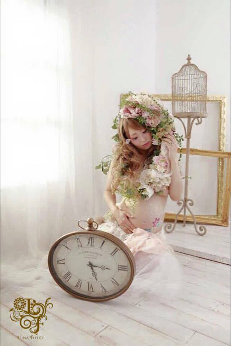 model:yayo, flower art:今井陽月, photograph:今井陽月, make:塩満美朝(Hollywood AIR Fukuoka)