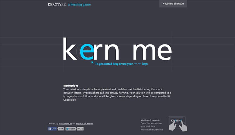 引用元:KERN TYPE the kerning game 公式サイト