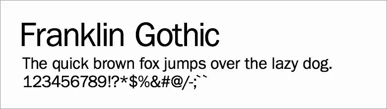 franklin-gothic