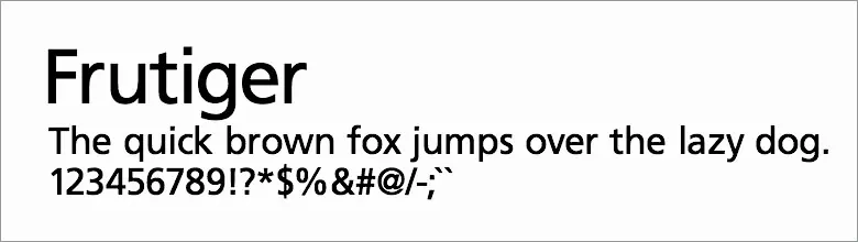 frutiger