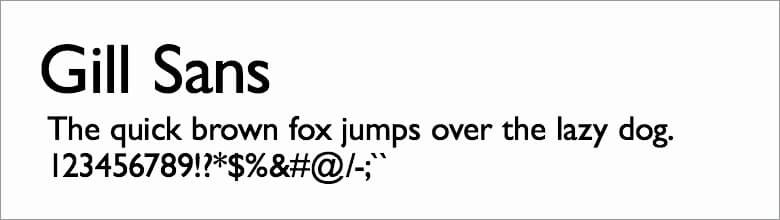 gill-sans