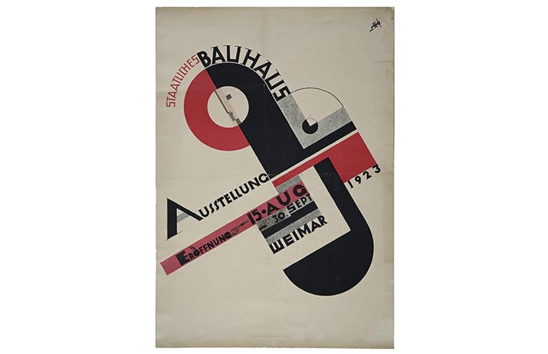 ヨースト・シュミット 1923年バウハウス展 ポスター 引用元:100 years of bauhaus