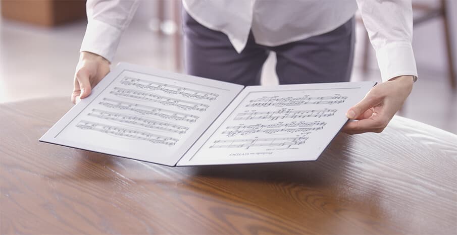 音楽シーンに革命をもたらす電子楽譜専用端末「GVIDO」