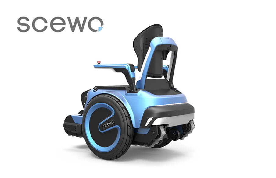 スイスの大学から生まれた、階段走行を可能にした車椅子「Scewo」